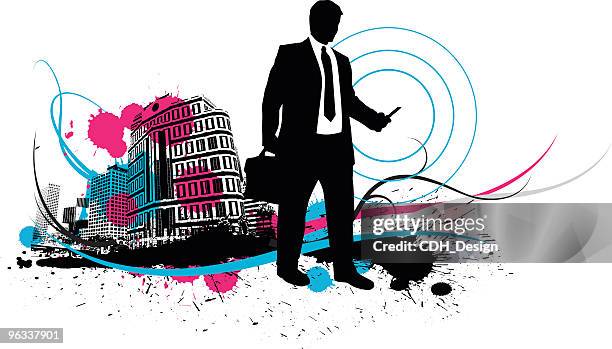 mobil communications - trigger spray stock illustrations