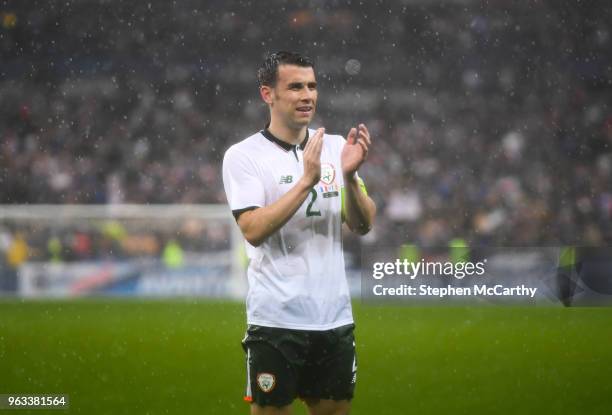 Paris , France - 28 May 2018; Seamus Coleman of Republic of Ireland following the International Friendly match between France and Republic of Ireland...