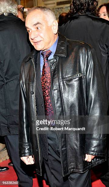 Pep Anton Munoz arrives on the red carpet at the Premios de Gaudi held at the Theater Coliseum on February 1, 2010 in Barcelona, Spain.