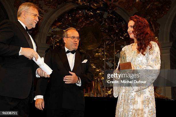 Prof david Khayat and Princesse Lalla Salma of Morocco attend the Gala Dinner for Association A.V.E.C. At Chateau de Versailles on February 1, 2010...