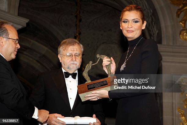 Prof David Khayat and Lola Karimova attend the Gala Dinner for Association A.V.E.C. At Chateau de Versailles on February 1, 2010 in Versailles,...
