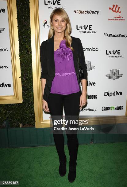 Stacy Keibler attends the 1st annual Data Awards at Hollywood Palladium on January 28, 2010 in Hollywood, California.