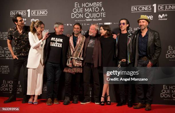 Rodrigo Poison, Paloma Bloyd, Sergi Lopez, Jordi Molla, Terry Gilliam, Joana Riveiro and Osccar Jaenada attend 'The man who killed Don Quixote'...