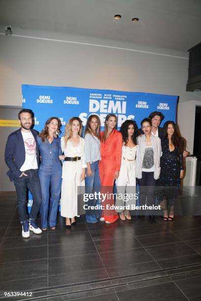 Antoine Gouy, Luana Duchemin, Alice David, Saphia Azzeddine, Charlotte Gabris, Sabrina Ouazzani, Francois-Regis Jeanne, Ouidad Elma, attend the 'Demi...