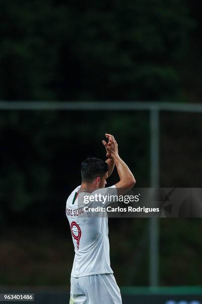 Portugal and AC Milan forward Andre Silva during the Portugal vs Tunisia International Friendly match on May 28, 2018 in Braga, Portugal.