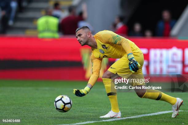 Portugal and Olympique Lyonnais goalkeeper Anthony Lopes during the Portugal vs Tunisia International Friendly match on May 28, 2018 in Braga,...