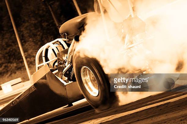 dragster - toned - drag racing stock pictures, royalty-free photos & images