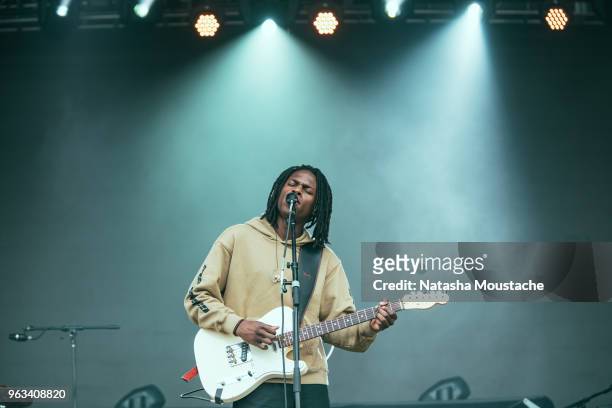 Daniel Ceasar performs onstage at Harvard Athletic Complex on May 26, 2018 in Boston, Massachusetts.