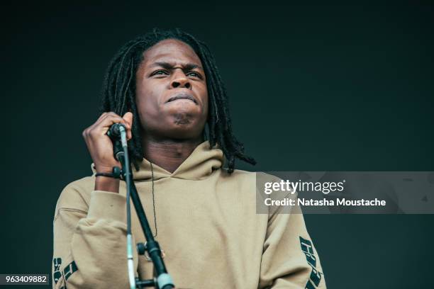 Daniel Ceasar performs onstage at Harvard Athletic Complex on May 26, 2018 in Boston, Massachusetts.