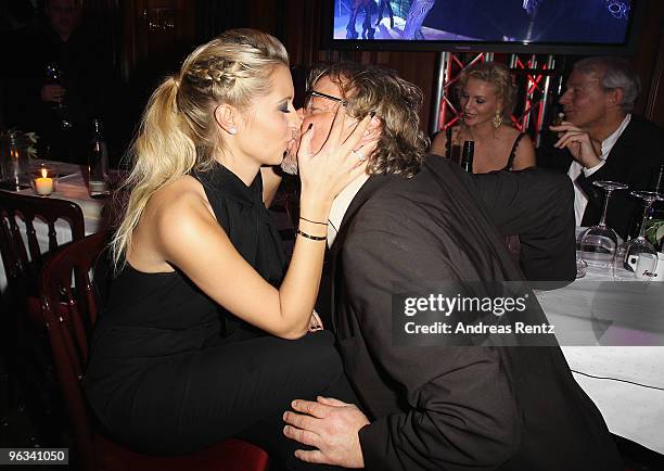 Martin Krug and partner Verena Kerth attend the Lambertz Monday Night Schoko & Fashion party at the Alten Wartesaal on February 1, 2010 in Cologne,...