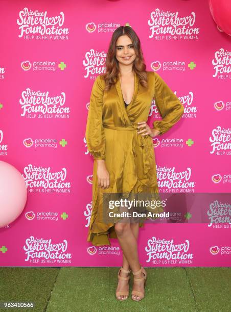 Samantha Harris poses during the launch of Misterhood for the Sisterhood campaign on May 29, 2018 in Sydney, Australia.