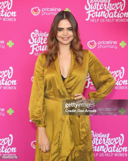 Samantha Harris poses during the launch of Misterhood for the Sisterhood campaign on May 29, 2018 in Sydney, Australia.