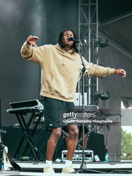 Daniel Ceasar performs onstage at Harvard Athletic Complex on May 26, 2018 in Boston, Massachusetts.