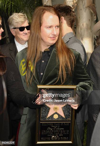 Roy Orbison Jr attends his father Roy Orbison's induction into the Hollywood Walk Of Fame on January 29, 2010 in Hollywood, California.