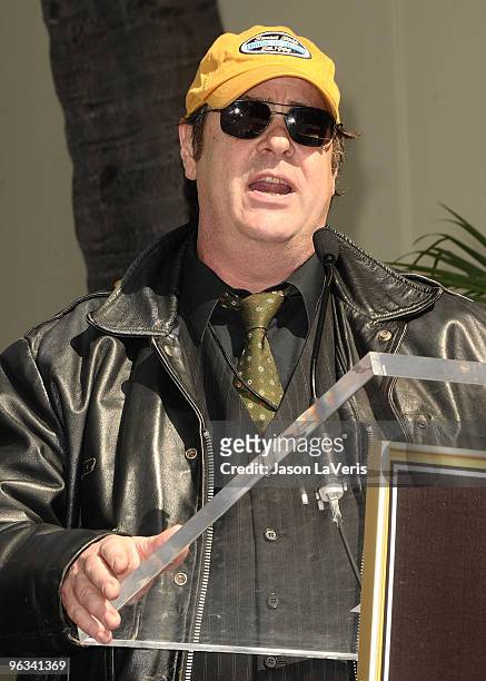 Dan Aykroyd attends Roy Orbison's induction into the Hollywood Walk Of Fame on January 29, 2010 in Hollywood, California.