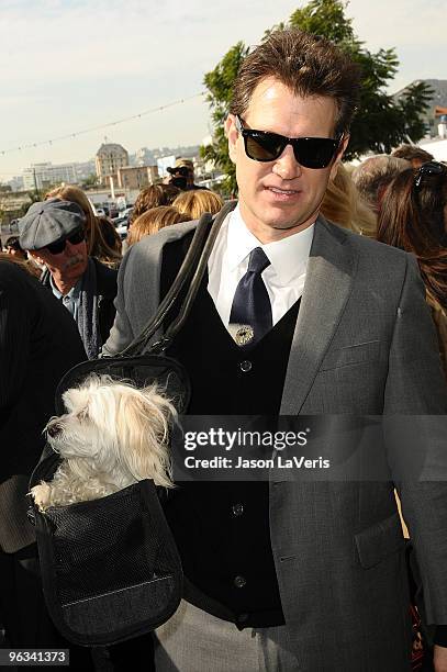 Chris Isaak attends Roy Orbison's induction into the Hollywood Walk Of Fame on January 29, 2010 in Hollywood, California.