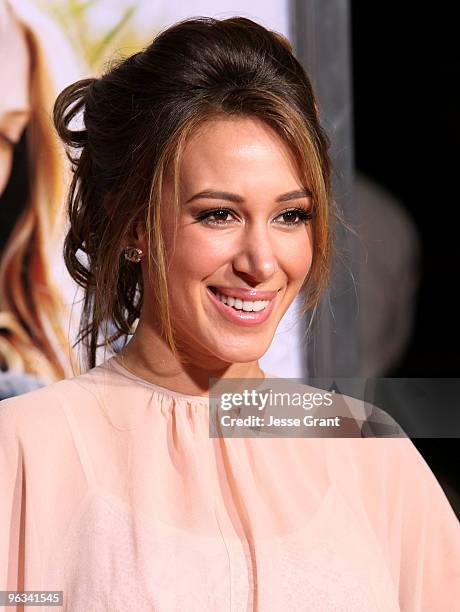 Actress Haylie Duff arrives at the "Dear John" World Premiere held at Grauman's Chinese Theatre on February 1, 2010 in Hollywood, California.