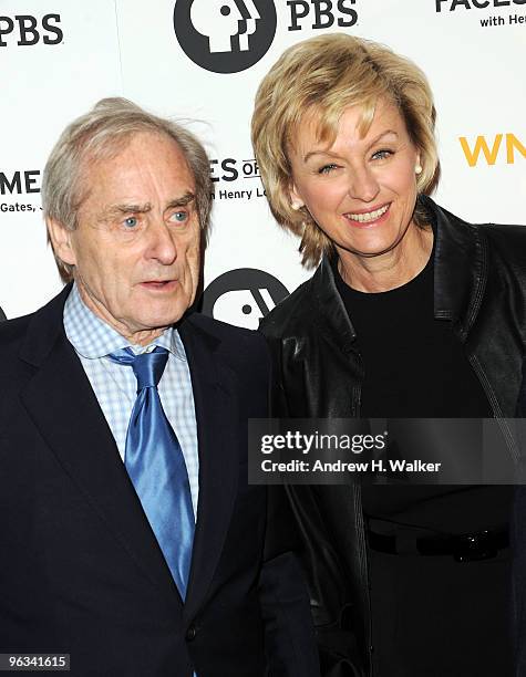 Harry Evans and Tina Brown attend the premiere screening of "Faces of America" at the Allen Room, Frederick P. Rose Hall, home of Jazz at Lincoln...