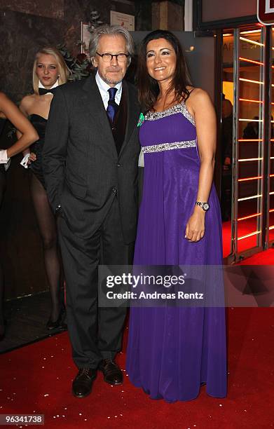 Actor Bernd Herzsprung and partner Oezlem Schaefer attend the Lambertz Monday Night Schoko & Fashion party at the Alten Wartesaal on February 1, 2010...