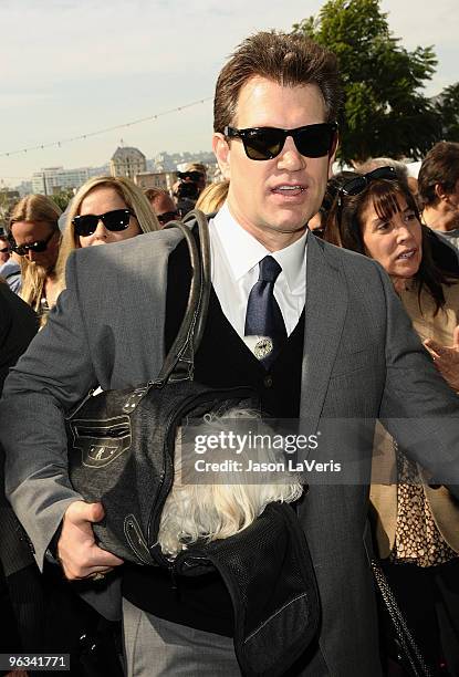 Chris Isaak attends Roy Orbison's induction into the Hollywood Walk Of Fame on January 29, 2010 in Hollywood, California.