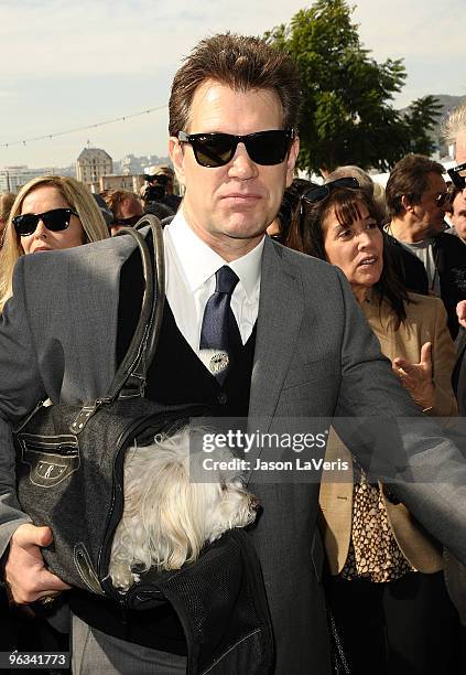 Chris Isaak attends Roy Orbison's induction into the Hollywood Walk Of Fame on January 29, 2010 in Hollywood, California.