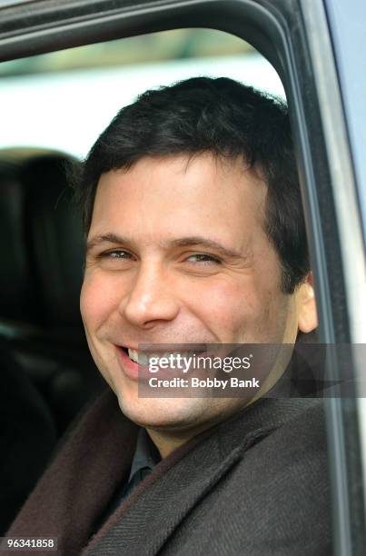 Jeremy Sisto on location for "Law & Order" on the streets of Manhattan on February 1, 2010 in New York City.