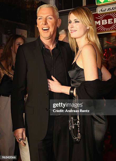 Baxxter and his wife Simone Mostert attend the Lambertz Monday Night Schoko & Fashion party at the Alten Wartesaal on February 1, 2010 in Cologne,...