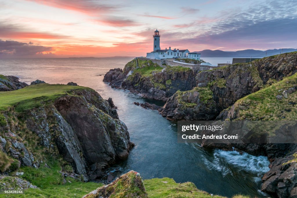 Fanad Head lighthouse, County Donegal, Ulster region, Republic of Ireland, Europe.
