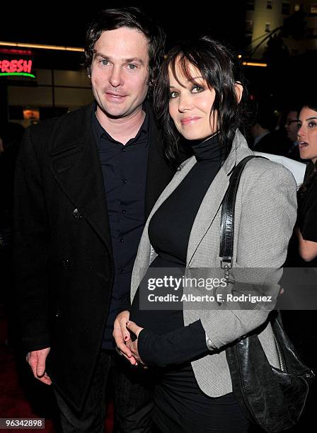 Actor Henry Thomas and wife actress Marie Zielcke arrive at the premiere of Screen Gem's "Dear John" at Grauman's Chinese Theater on February 1, 2010...