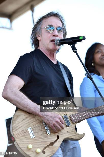 Rock and Roll Hall of Fame member Jackson Browne performs onstage during the We Rise Memorial Day BBQ and Celebration Concert on May 28, 2018 in Los...