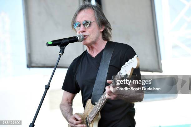 Rock and Roll Hall of Fame member Jackson Browne performs onstage during the We Rise Memorial Day BBQ and Celebration Concert on May 28, 2018 in Los...