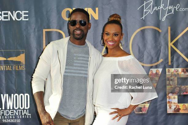Sterling K. Brown and Ryan Michelle Bathe attend OWN's "Black Love" Clips & Conversation event at The Ricardo Montalban Theatre on May 28, 2018 in...