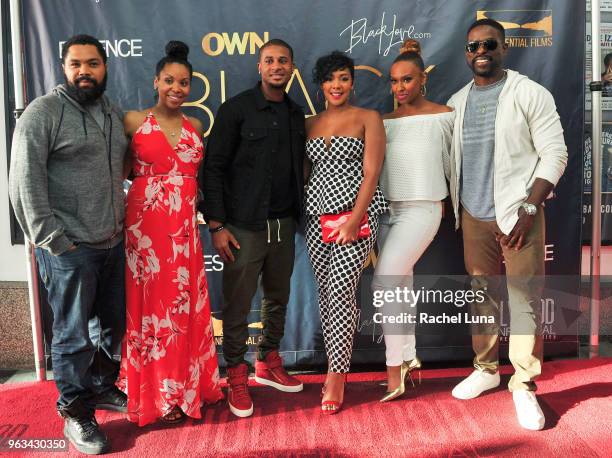 Tommy Oliver, Codie Elaine Oliver, Devale Ellis, Khadeen Ellis, Ryan Michelle Bathe and Sterling K. Brown attend OWN's "Black Love" Clips &...