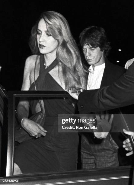 Jerry Hall and Mick Jagger