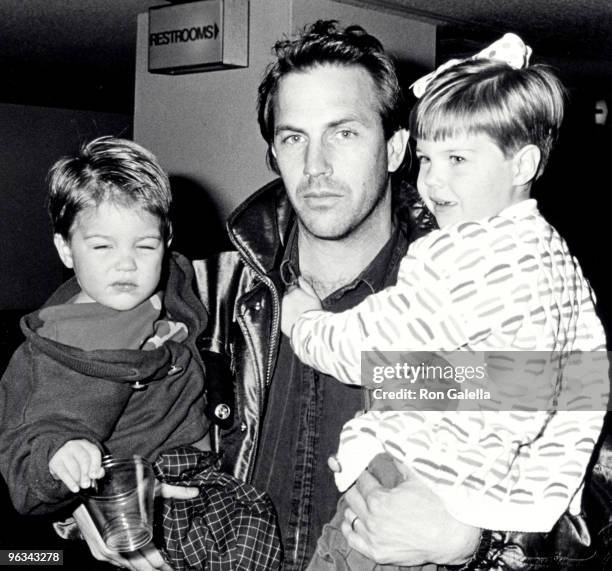 Kevin Costner with son Joe Costner and daughter Lily Costner