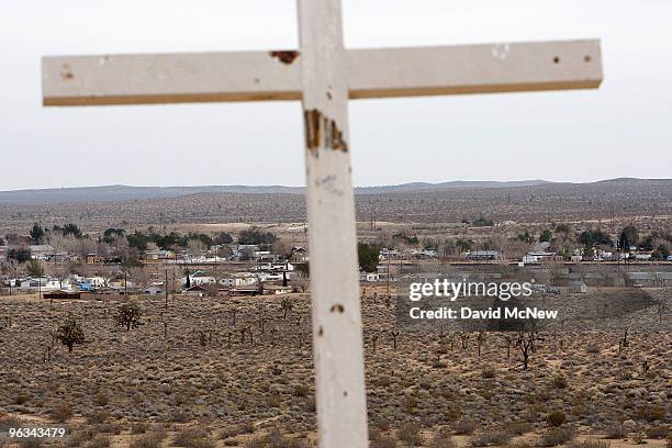 The town of Boron is seen on the day after mine owners locked out about 540 employees and called in replacement workers, on February 1, 2010 in...