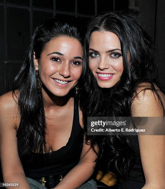 Actress Emmanuelle Chriqui and actress Jenna Dewan attend the after party for the premiere of Screen Gems' " Dear John" on February 1, 2010 in...