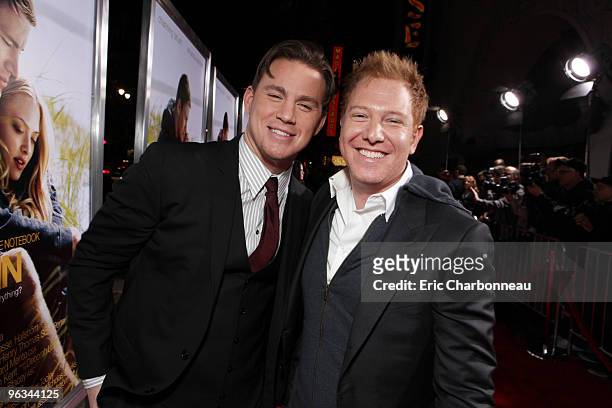 Channing Tatum and Producer Ryan Kavanaugh at the World Premiere of Screen Gems 'Dear John' on February 01, 2010 at Grauman's Chinese Theatre in...