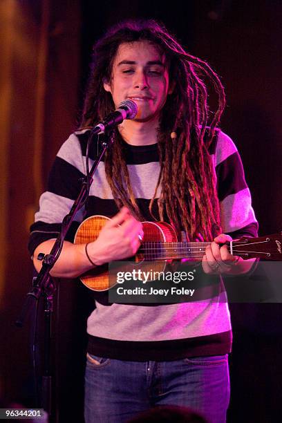 Jason Castro performs in concert at The Basement on February 1, 2010 in Columbus, Ohio.