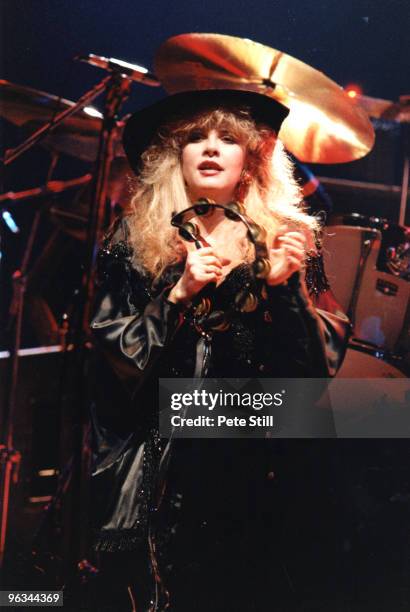 Stevie Nicks of Fleetwood Mac performs on stage at Wembley Arena on May 18th, 1988 in London, United Kingdom.