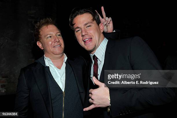 Producer Ryan Kavanaugh and actor Channing Tatum attend the after party for the premiere of Screen Gems' " Dear John" on February 1, 2010 in...