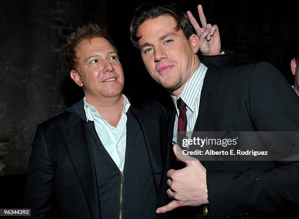 Producer Ryan Kavanaugh and actor Channing Tatum attend the after party for the premiere of Screen Gems' " Dear John" on February 1, 2010 in...