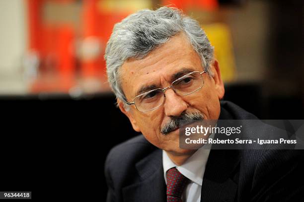 President of PD unveils new book of Piero Ignazi "La Fattoria Degli Italiani" at Libreria Coop Ambasciatori on January 29, 2010 in Bologna, Italy.