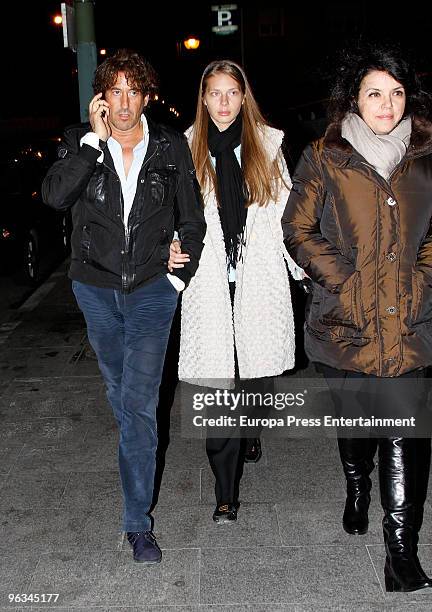 Spanish aristocrat Alvaro de Marichalar and his Russian girlfriend , Ekatheryna Anikieva sighting on February 1, 2010 in Madrid, Spain.