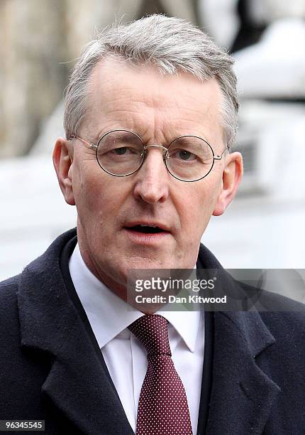 Hilary Benn, the current Secretary of State for Environment, Food and Rural Affairs, arrives at the Queen Elizabeth II Conference Centre to give...