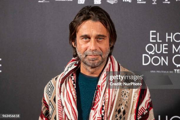 Jordi Molla attends to premiere of 'El hombre que mato a Don Quijote' at Dore Cinemas in Madrid, Spain. May 28, 2018.