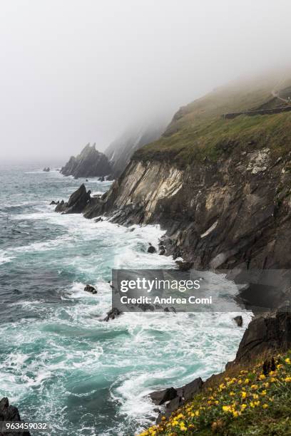 coumenoole, dingle peninsula, county kerry, munster province, ireland, europe. - andrea comi stock-fotos und bilder