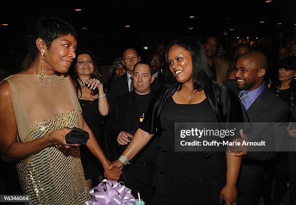 Natalie Cole, Felanice Yancy and Robert Yancy attend Natalie Cole's 60th Birthday Party on February 1, 2010 in Beverly Hills, California.