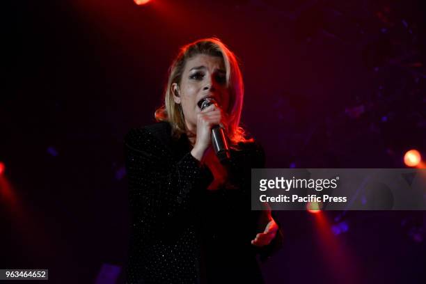 The Italian singer Emmanuela Marrone, also known as Emma performing live for the last date of her tour "Essere Qui Tour 2018" at the Teatro...