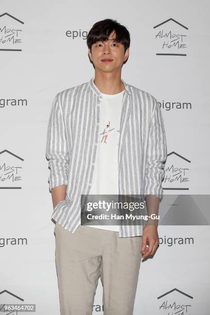 South Korean actor Gong Yoo attends the Epigram Photocall on May 29, 2018 in Seoul, South Korea.